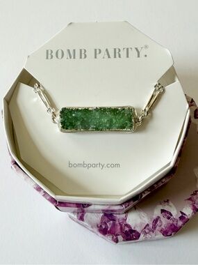 Bomb Party, Dripping In Druzy - “Druzy In Luxe” RBP4916 (Arctic Green)